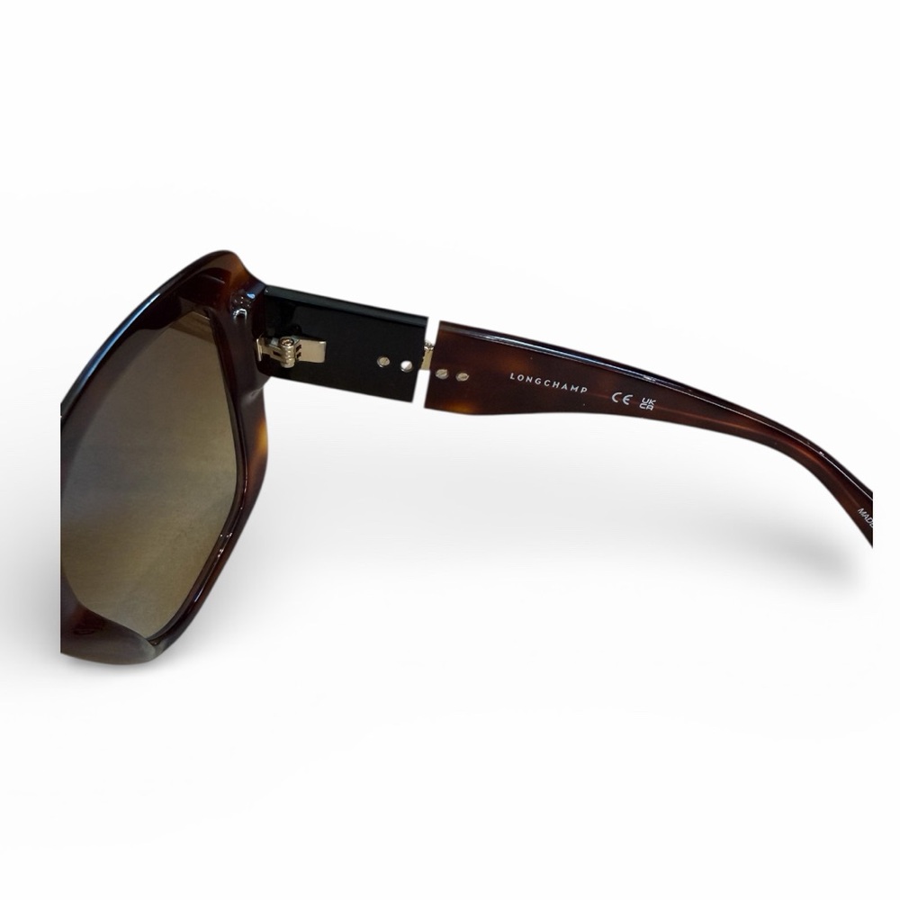 Longchamp Tortoise Shell Square Sunglasses NWT - image 5